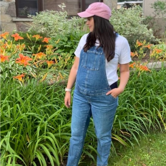 Denim Maternity Overalls in Color Suki - Picture 7 of 16